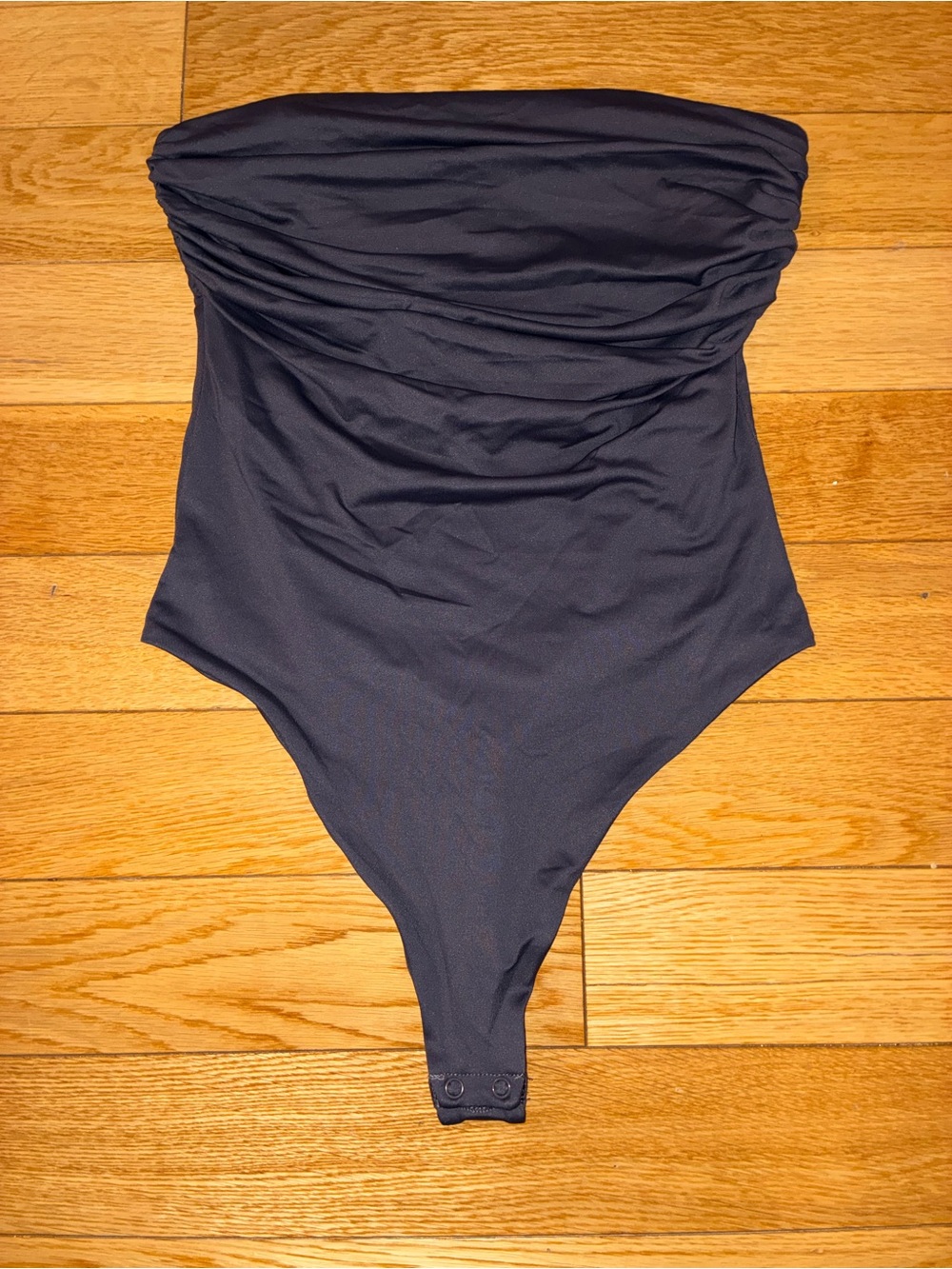 Meshki Gray Strapless Bodysuit
